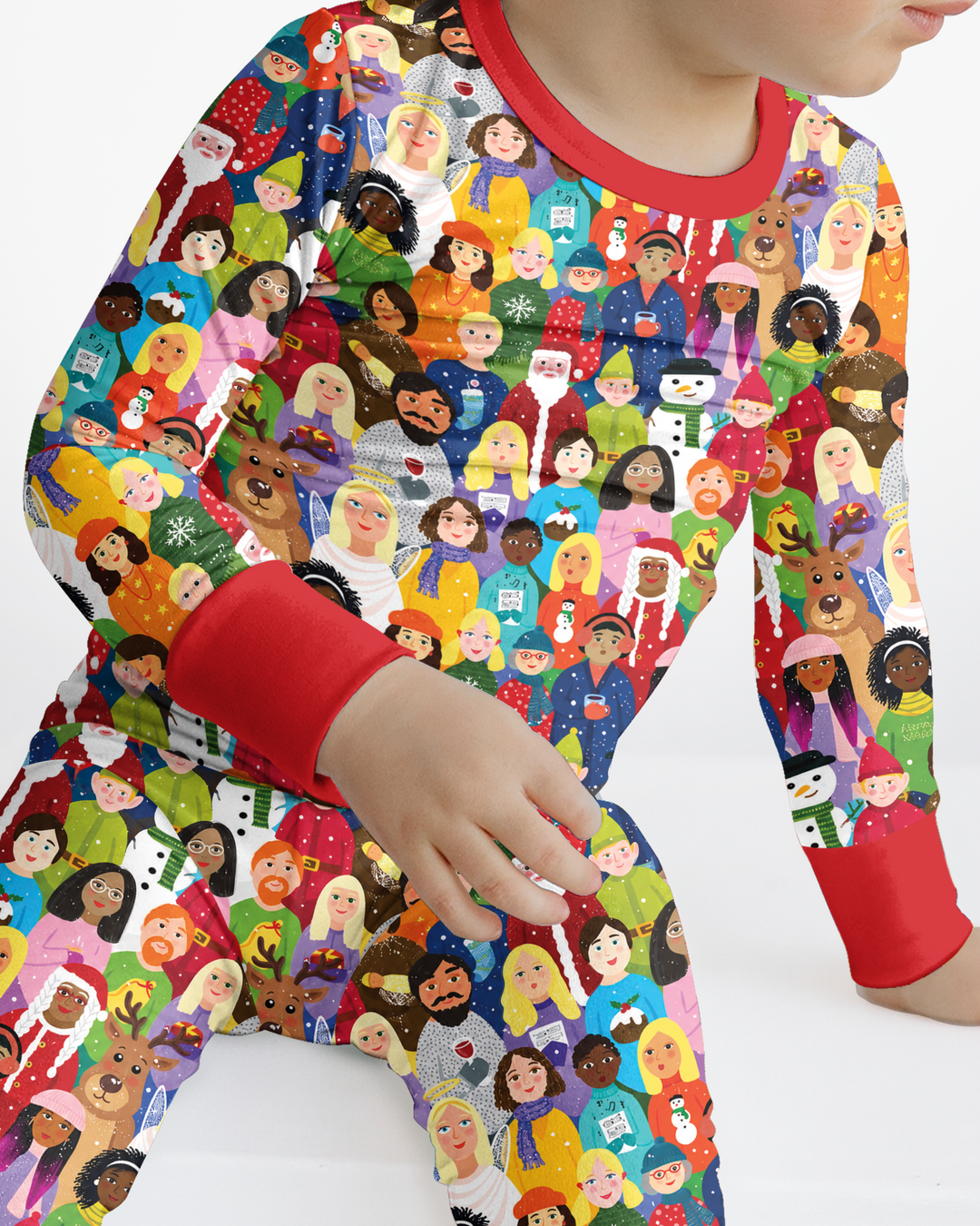 Together for Christmas Bamboo Two Piece Long Sleeve Pajama Set