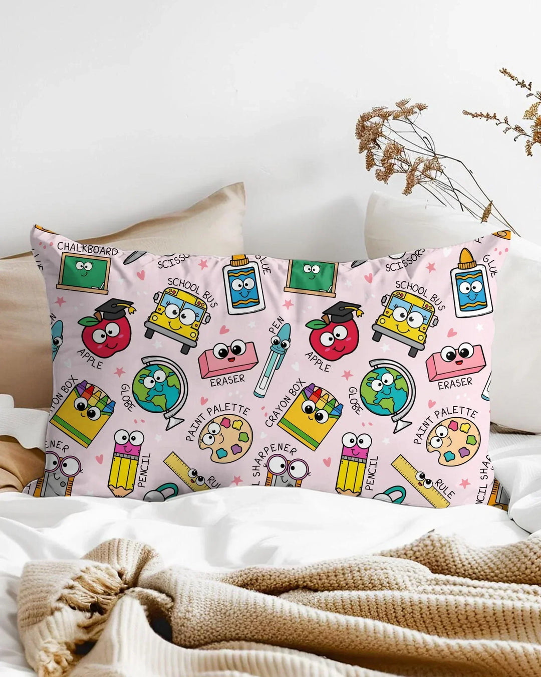 Happy School Pals Bamboo Pillow Case