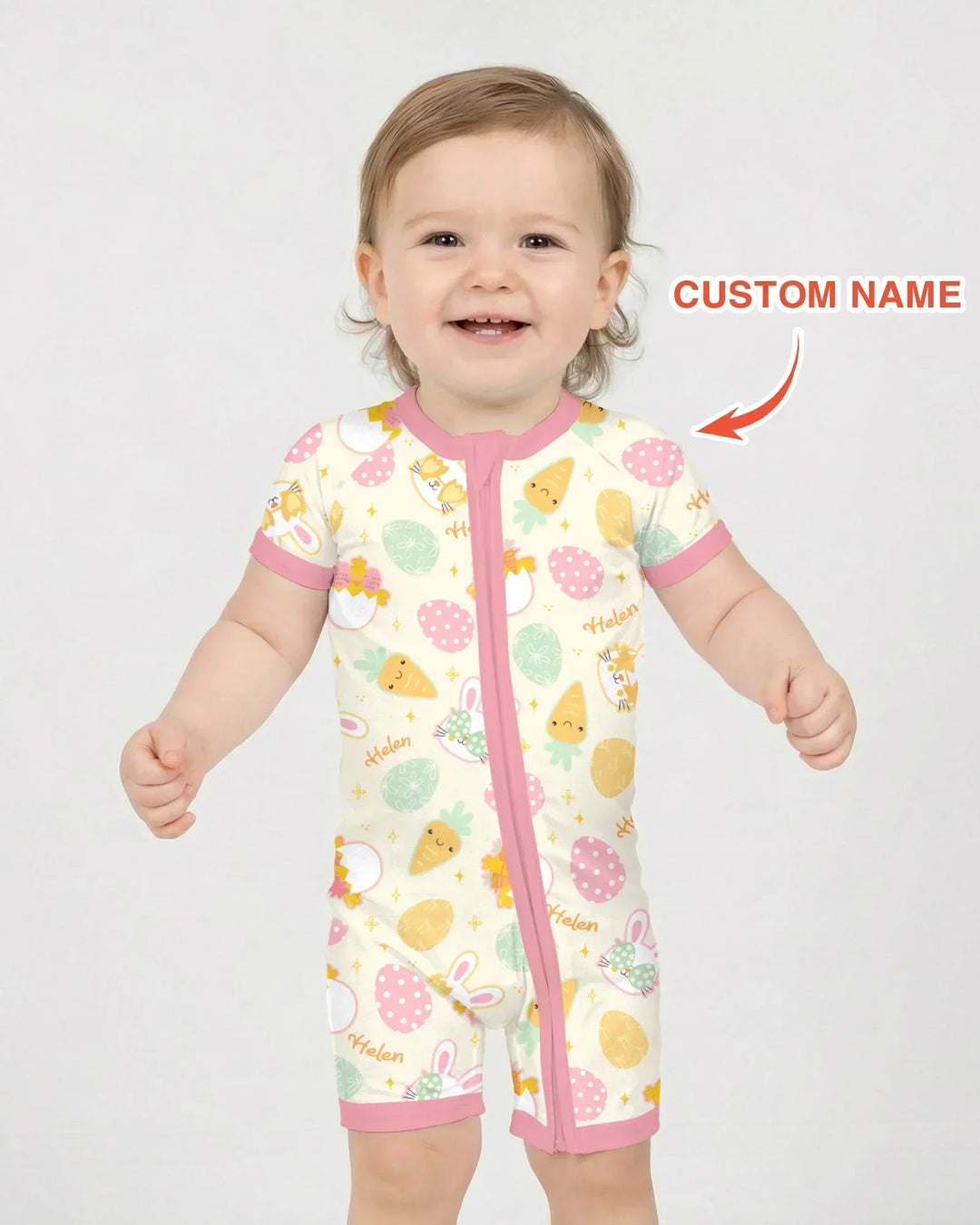 Retro Easter Bamboo Shorty Zippy