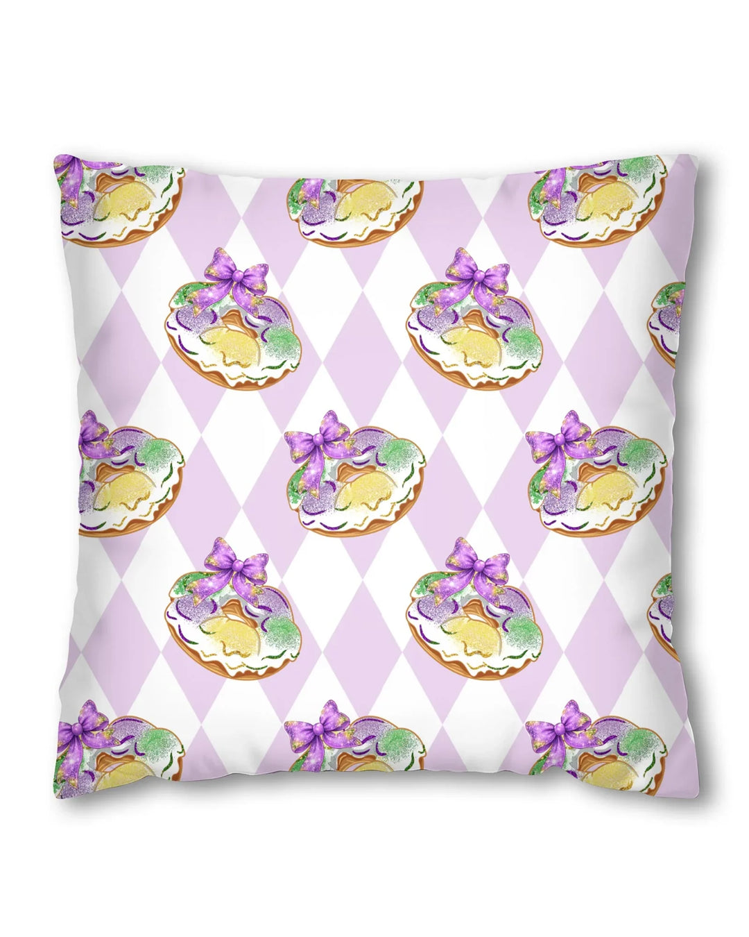 Mardi Gras Donut Bamboo Pillow Case