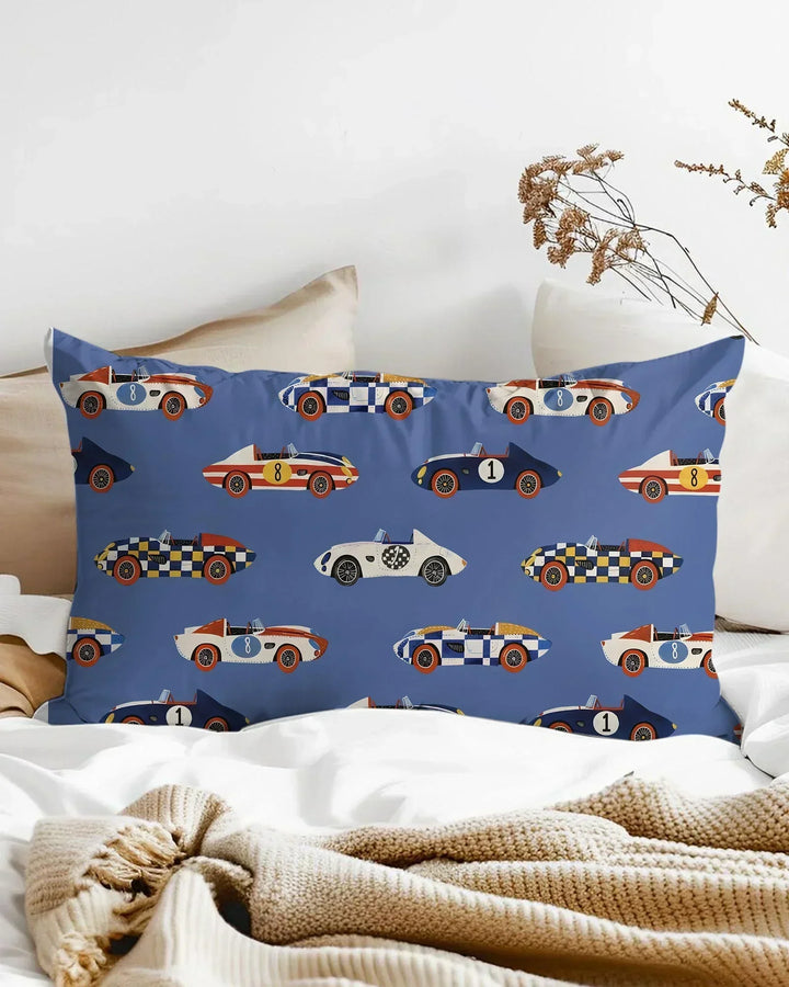 Stock Car Race Bamboo Pillow Case