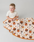 Fall Day Football Bamboo Blanket