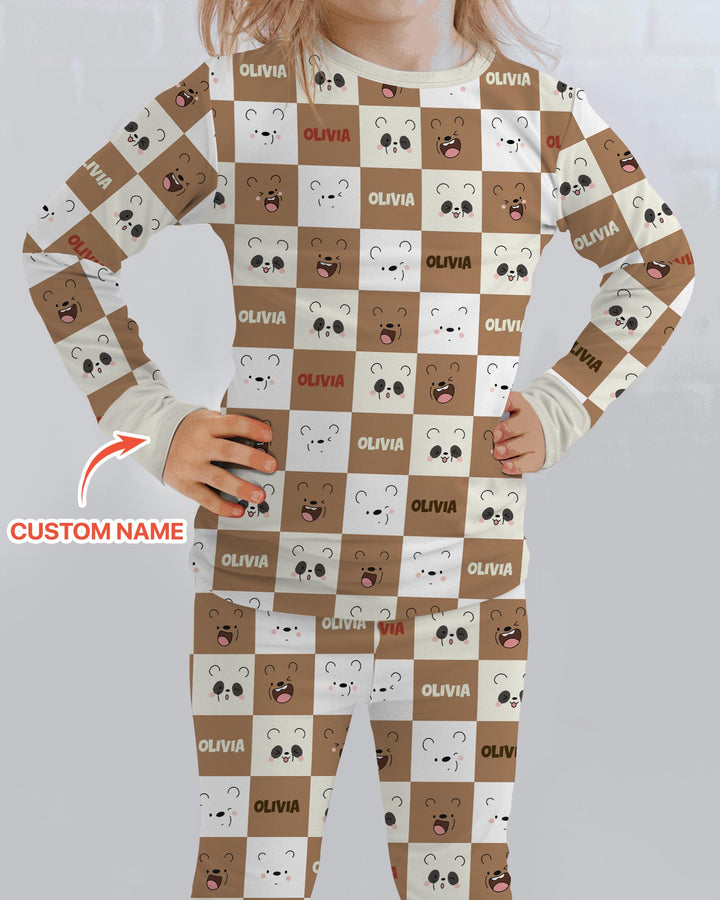 I Am Baby Bears Bamboo Two Piece Long Sleeve Pajama Set