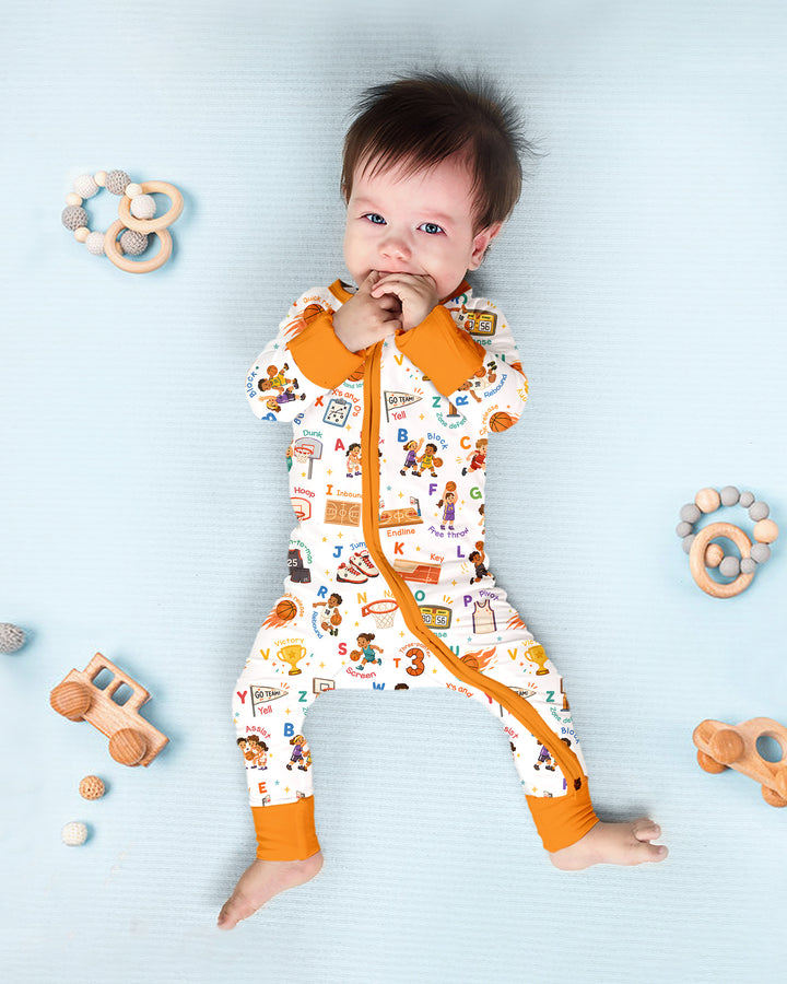 Basketball Alphabet Bamboo Convertible Zippy