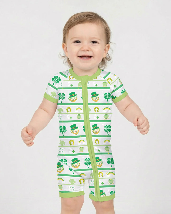 Happy Saint Patrick's Day Bamboo Shorty Zippy