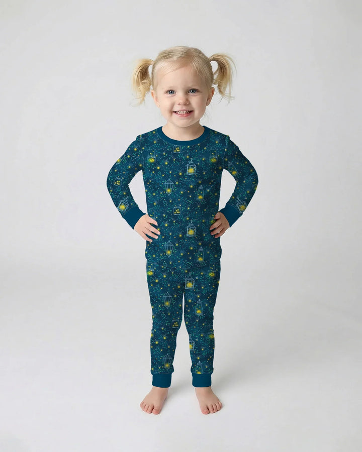 Firefly Evening Forest Bamboo Two Piece Long Sleeve Pajama Set