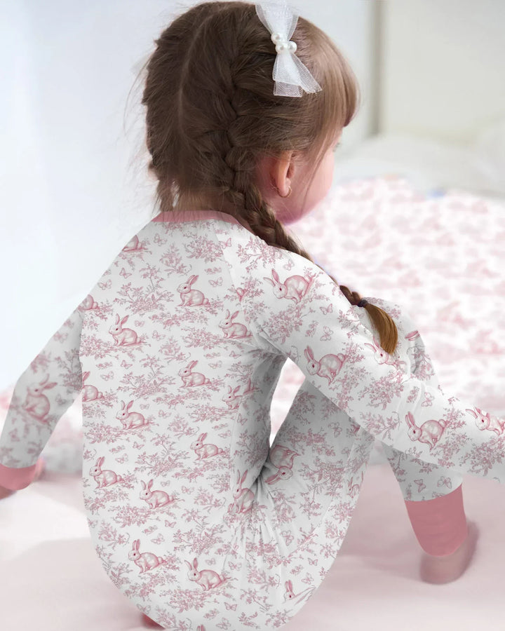Easter Chinoiserie Toile de Jouy Bamboo Convertible Zippy