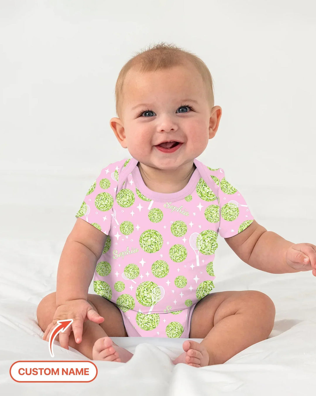 Tennis Disco Girl Party Matching Bamboo Bodysuit