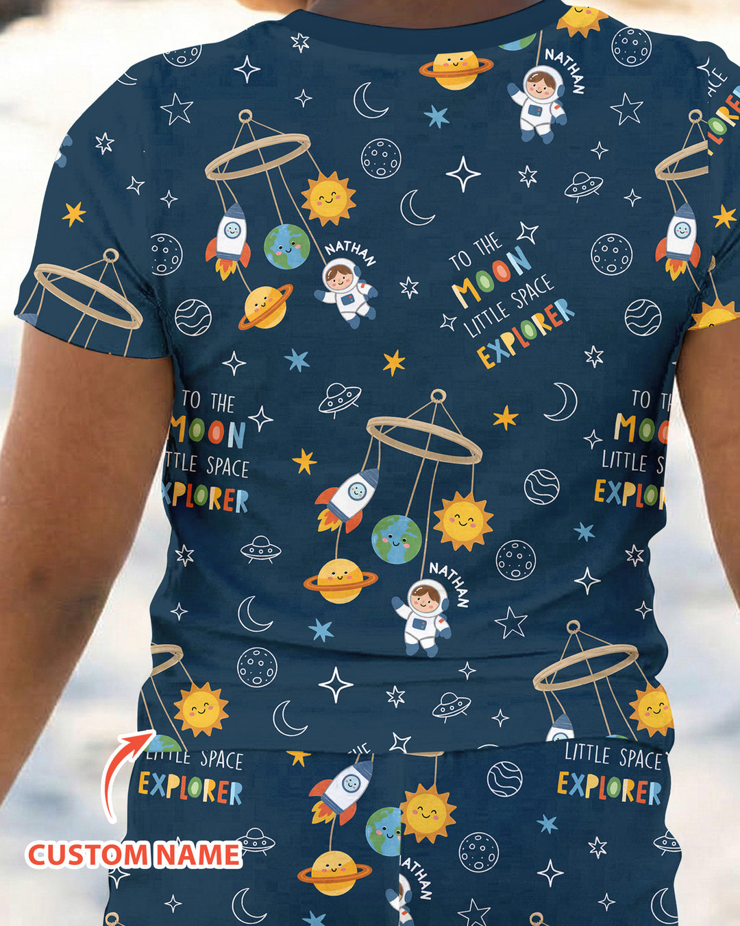CUSTOM Template Bamboo Two Piece Short Sleeve Pyjamas Set