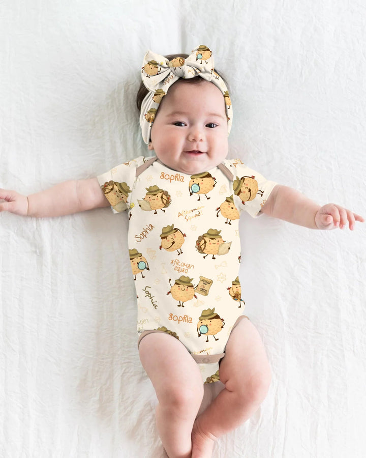 Custom Name Passover Afikoman Bamboo Bodysuit
