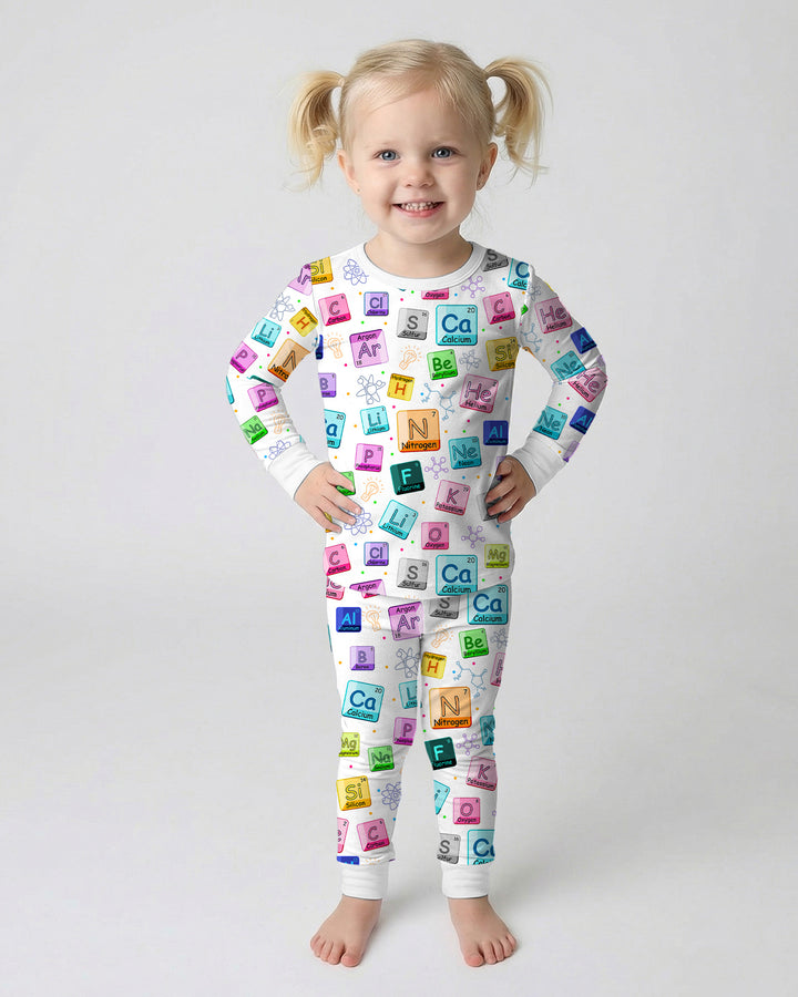 Science Elements Bamboo Two Piece Long Sleeve Pajama Set