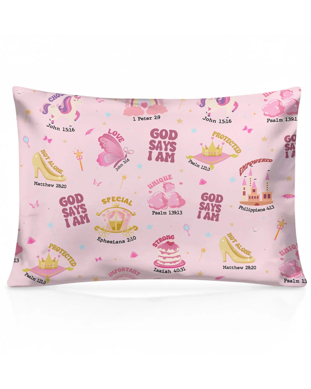 God Says I Am Girl Bamboo Pillow Case