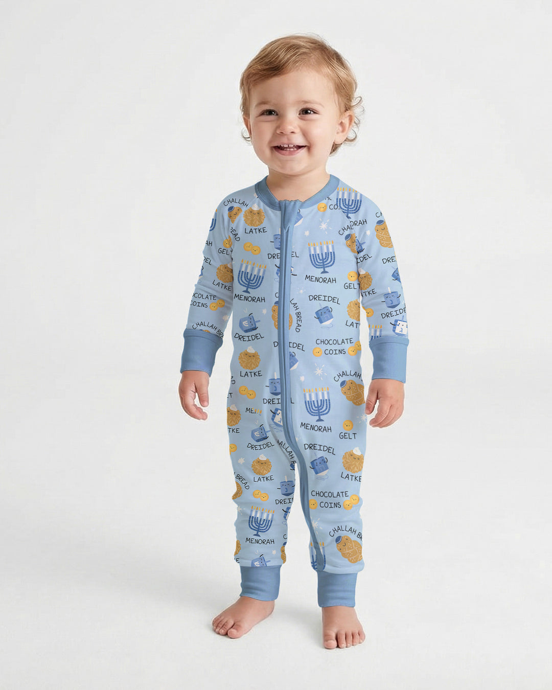 Family Hanukkah Matching Bamboo Convertible Zippy