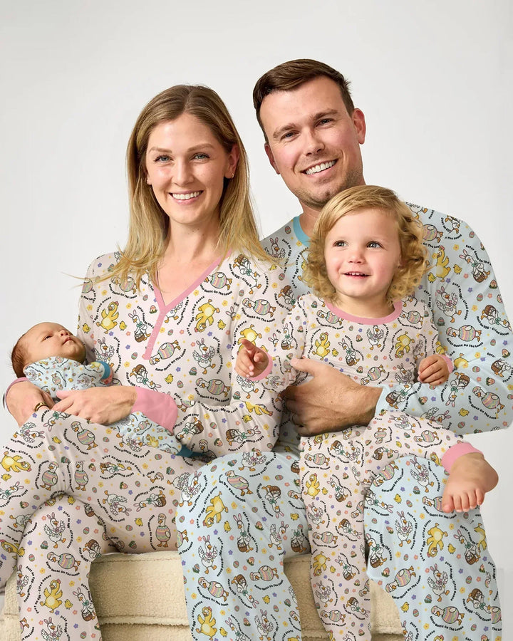 Easter Goose Family Matching Bamboo Women Pajama Set