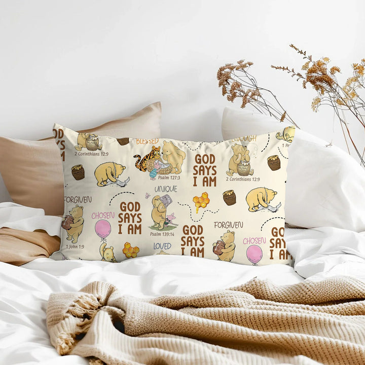 God Says I Am – Little Blessings Bamboo Pillow Case