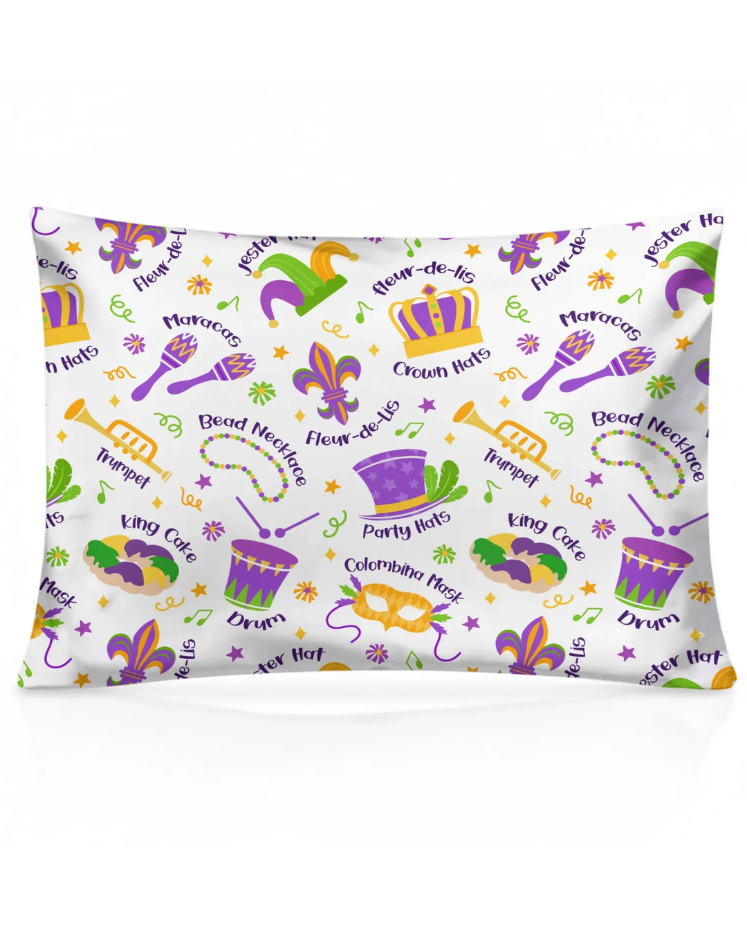 Mardi Gras Family Matching Bamboo Pillow Case