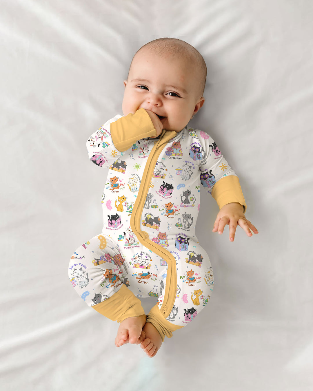Funny Cat Love Scientist Bamboo Convertible Zippy