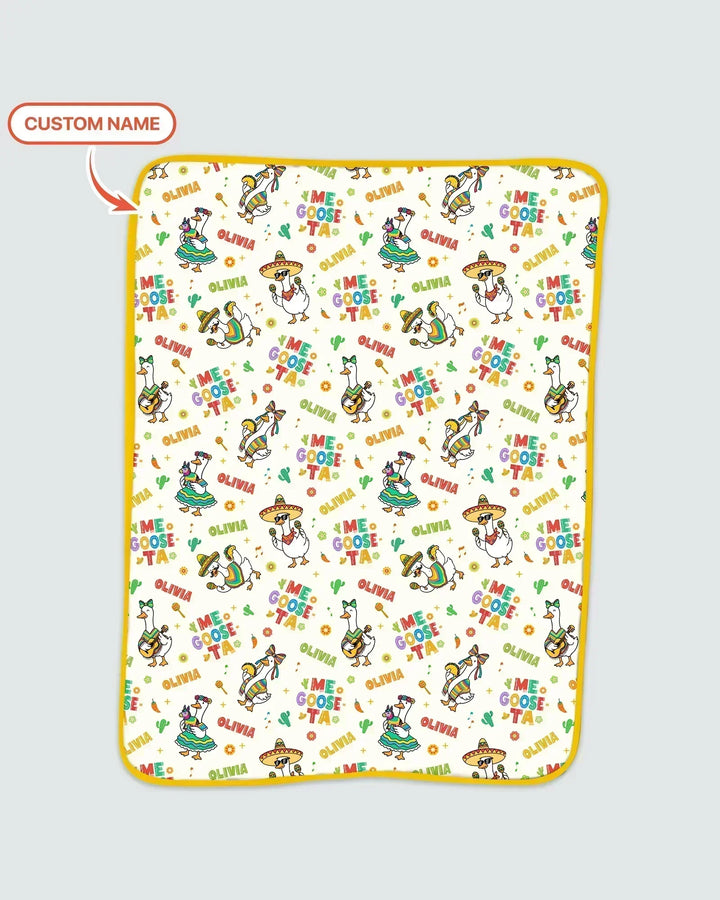 Custom name Me Goose-ta Bamboo Blanket
