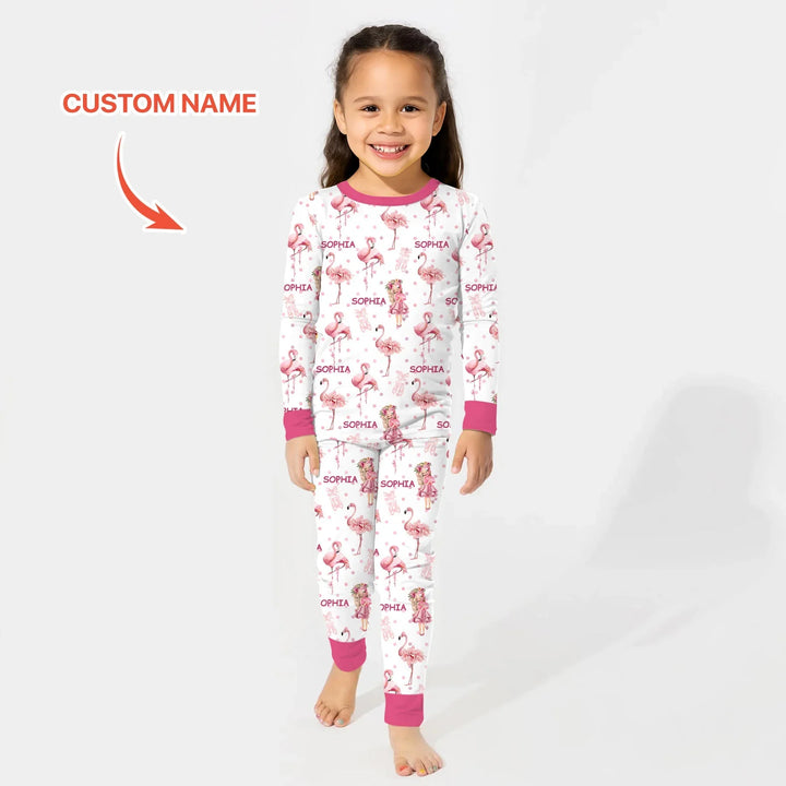 Little Ballerina Dreams Bamboo Two Piece Long Sleeve Pajama Set