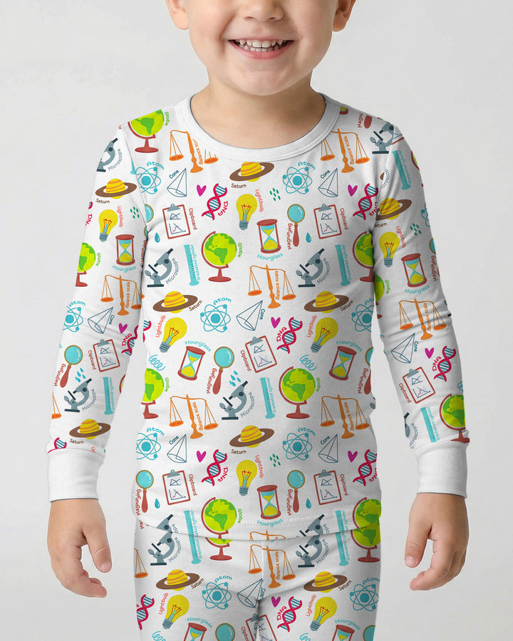 Template Bamboo Two Piece Long Sleeve Pyjamas Set