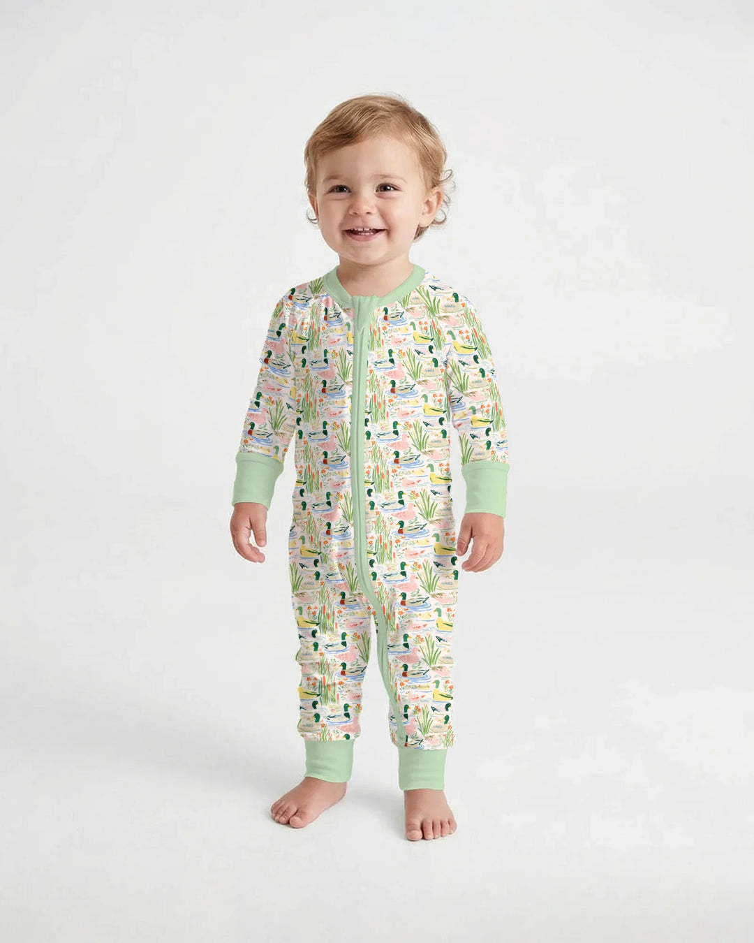 Whimsical Mallard Duck Bamboo Convertible Zippy