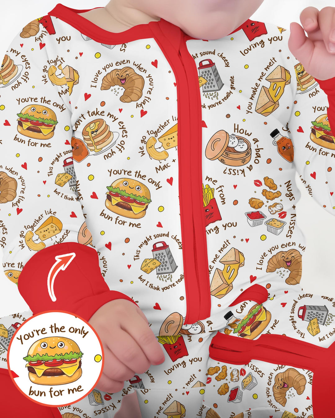 Food Puns Love Bamboo Convertible Zippy