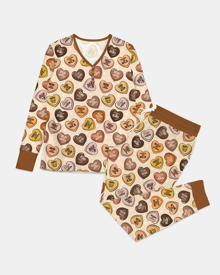 Black Month History Family Matching Bamboo Women Pajama Set