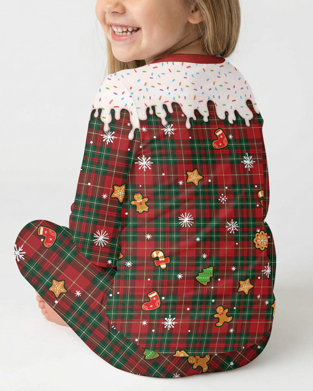 Funny Christmas Family Matching Bamboo Two Piece Long Sleeve Pajama Set