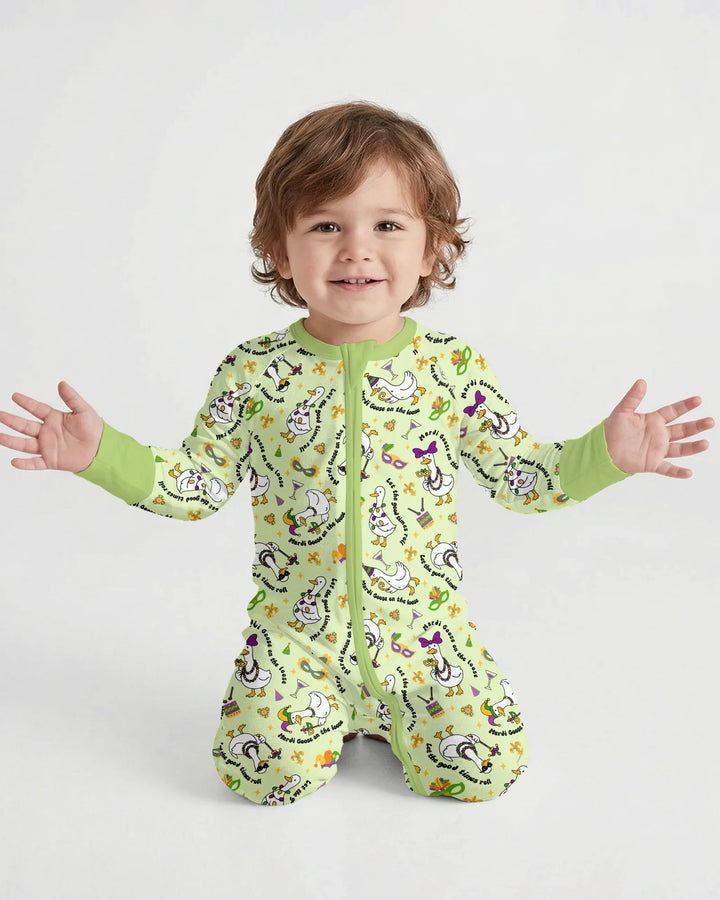 Mardi Gras Silly Goose Bamboo Convertible Zippy