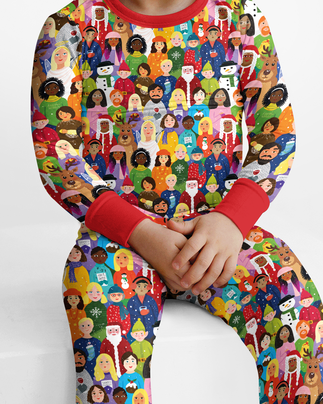 Together for Christmas Bamboo Two Piece Long Sleeve Pajama Set