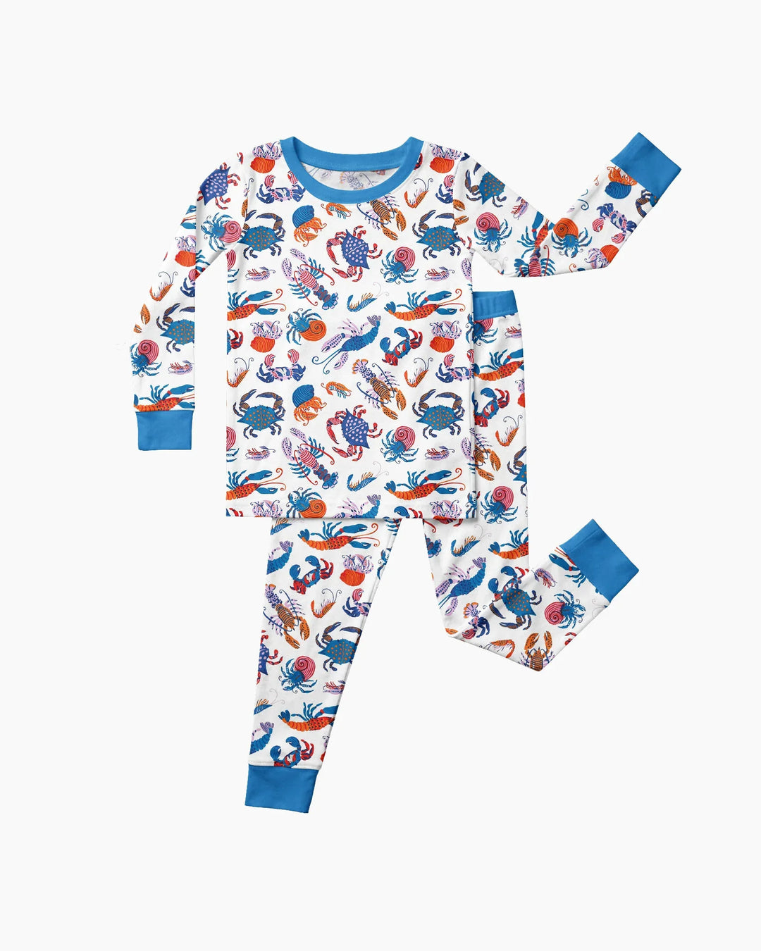 Crustacean Nation Family Matching Bamboo Two Piece Long Sleeve Pajama Set