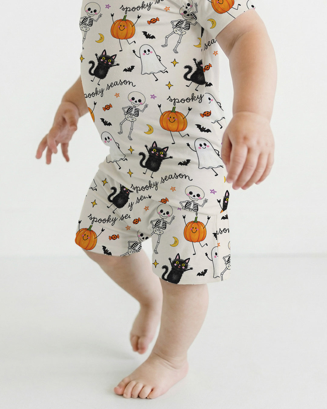 Template Bamboo Two Piece Short Sleeve Shorts Pyjamas Set