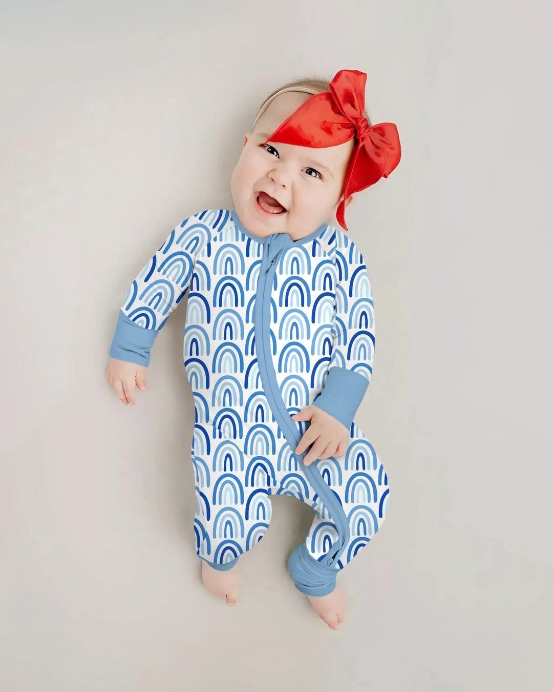 Sky Blue Rainbows Bamboo Convertible Zippy