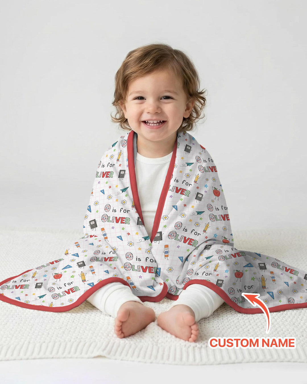 Personalized Back To School Bamboo Blanket