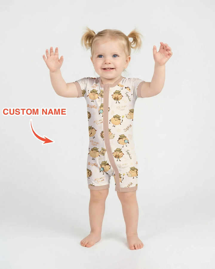 Custom Name Passover Afikoman Bamboo Shorty Zippy