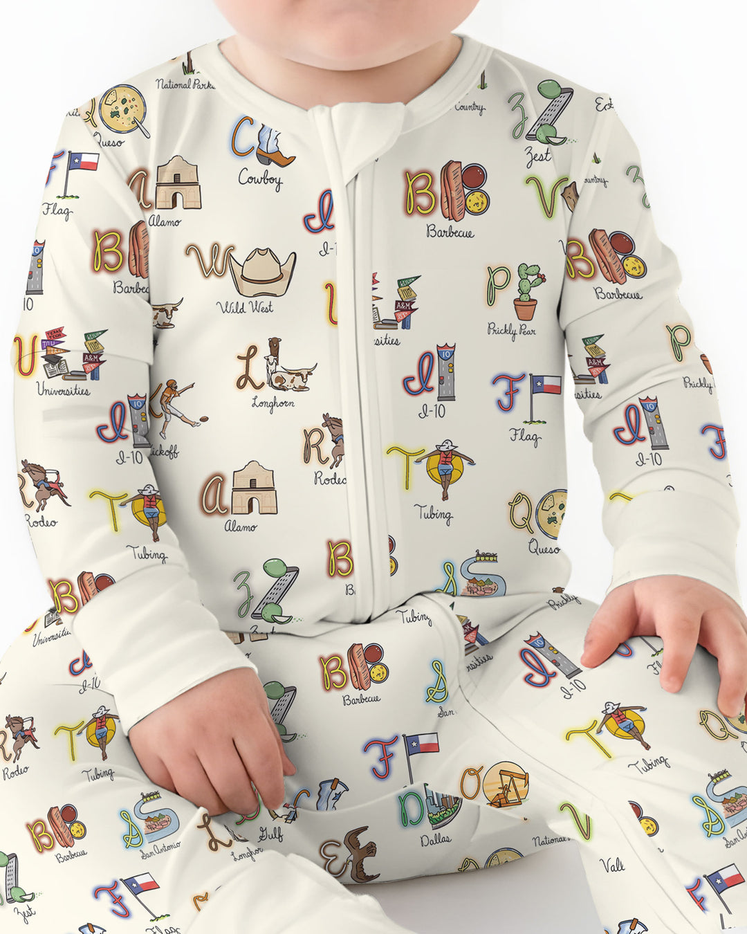 Texas Alphabet Bamboo Convertible Zippy
