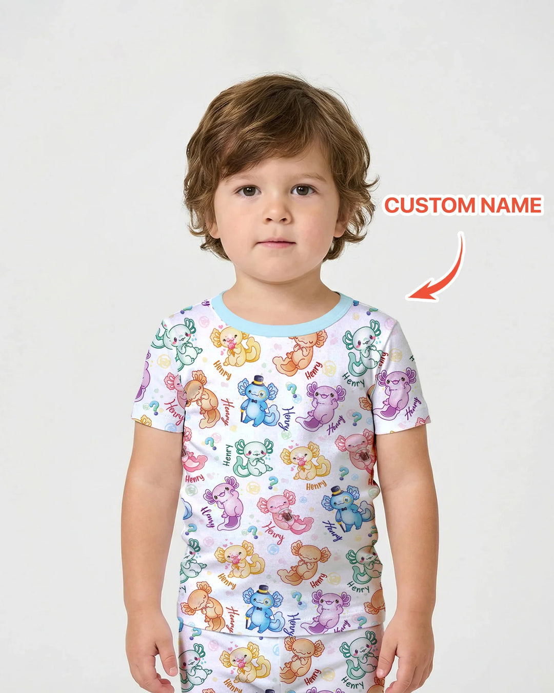 I Axololt Questions Bamboo Two Piece Short Sleeve Short Pajama Set
