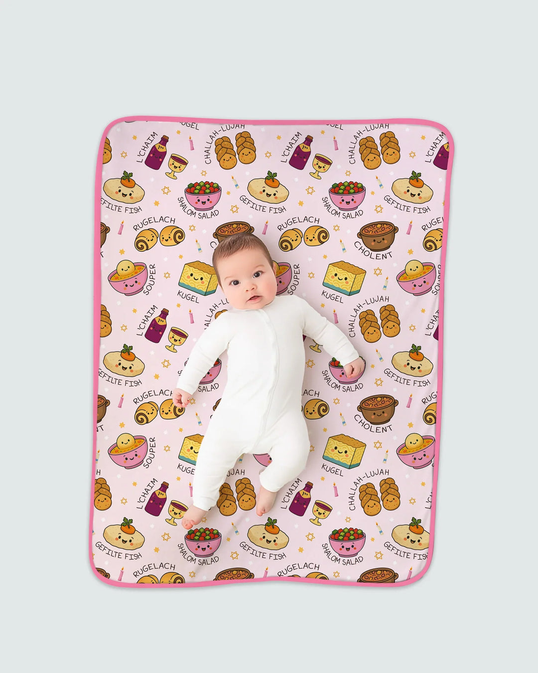 Shabbat Shalom Bamboo Blanket