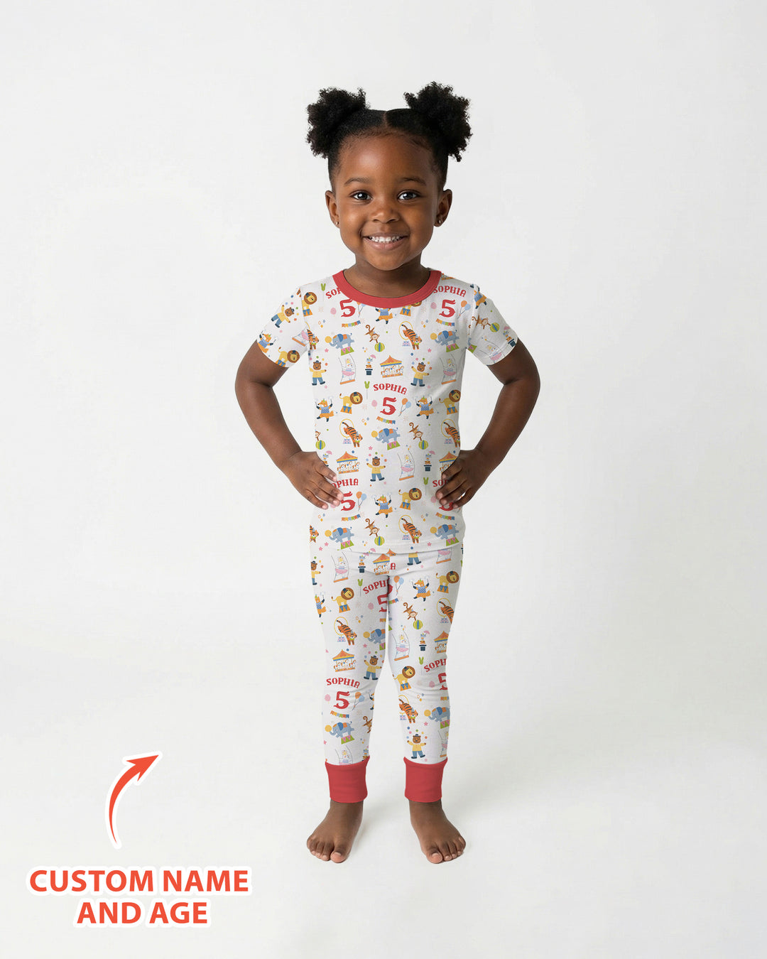 CUSTOM Template Bamboo Two Piece Short Sleeve Pyjamas Set