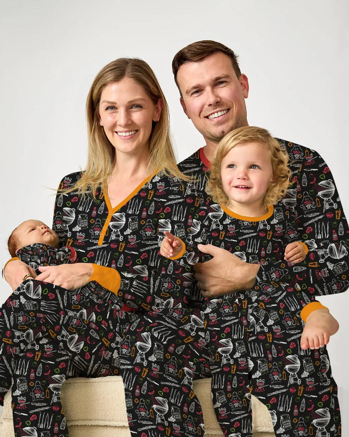 Backyard BBQ Party Family Matching Bamboo Men's Pajama Set