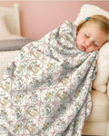Spring Meadow Friends Bamboo Blanket