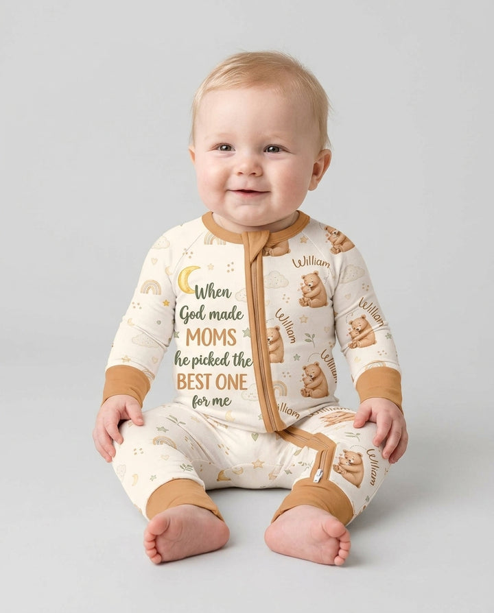 When God Made Moms Bamboo Convertible Zippy