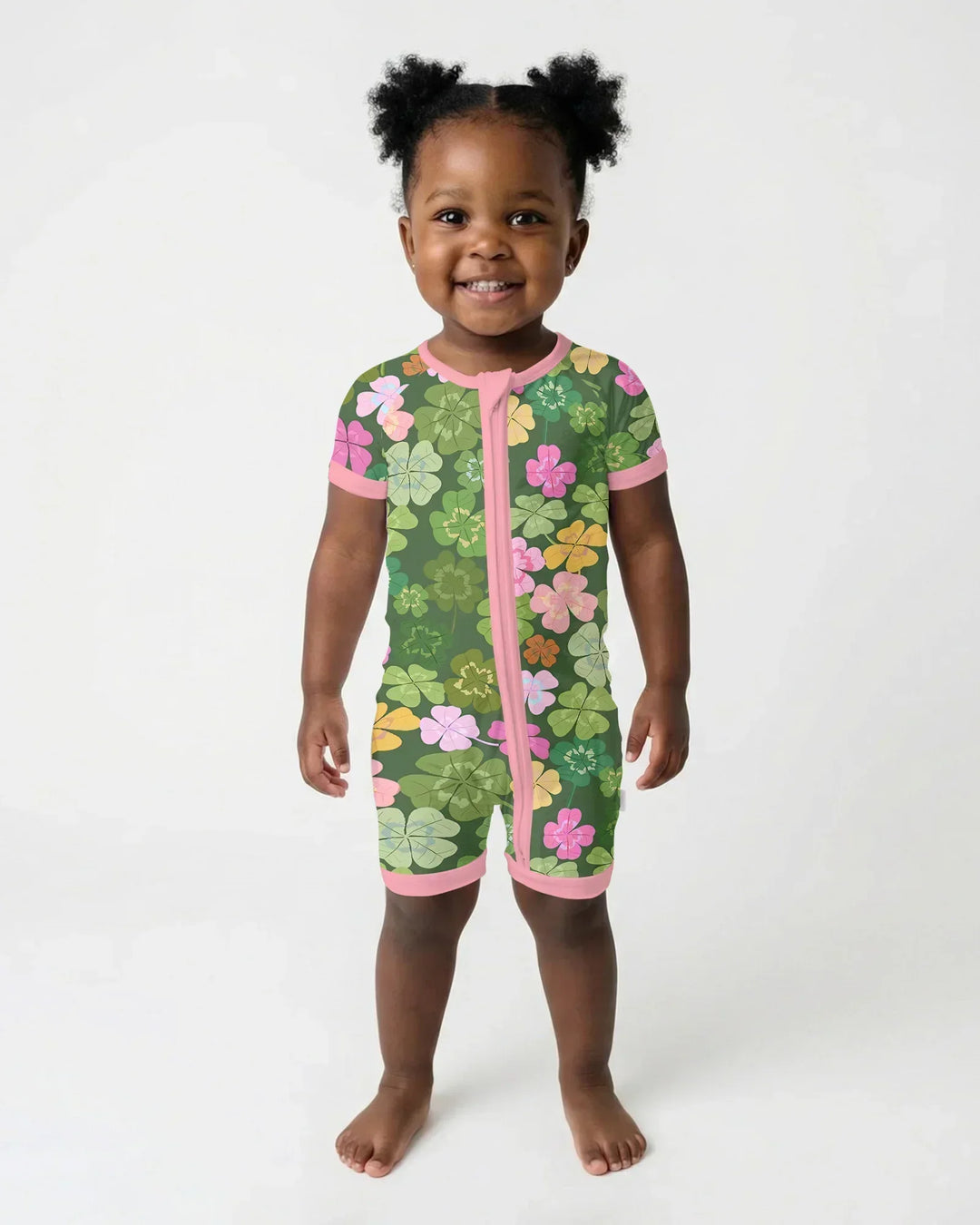 Lucky 4 Leaf Clover Bamboo Shorty Zippy
