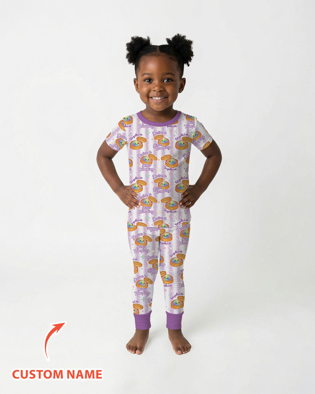 CUSTOM Template Bamboo Two Piece Short Sleeve Pyjamas Set