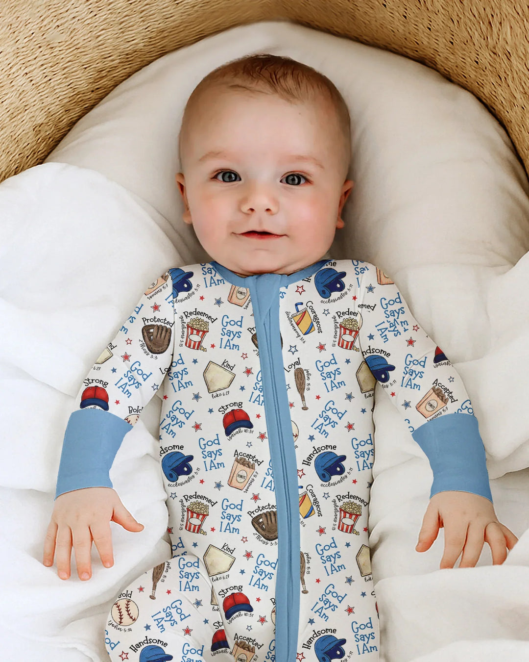 Christian Baseball Bamboo Convertible Zippy