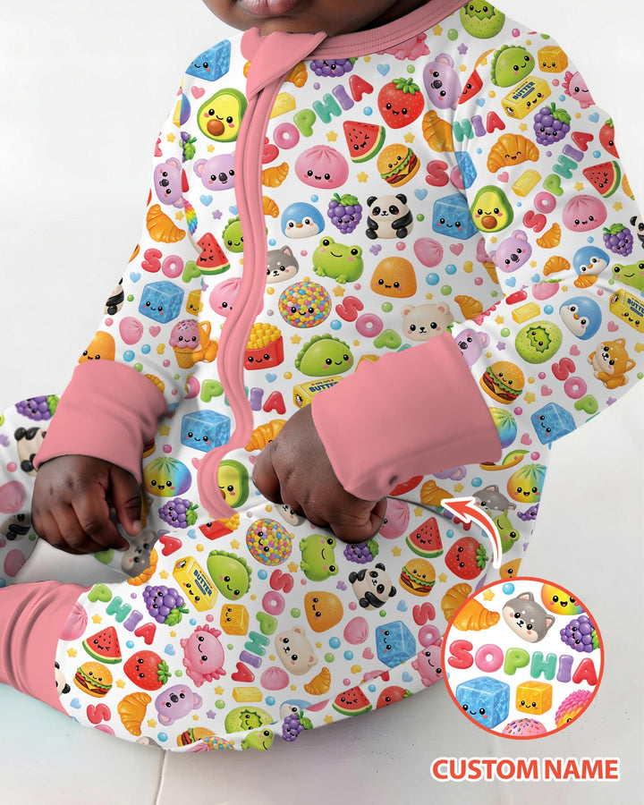 Just A Girl Who Loves Squishies Custom Name Bamboo Convertible Zippy