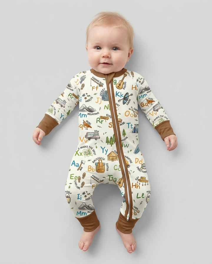 Adventure Alphabet ABCs Summer Camp Bamboo Convertible Zippy