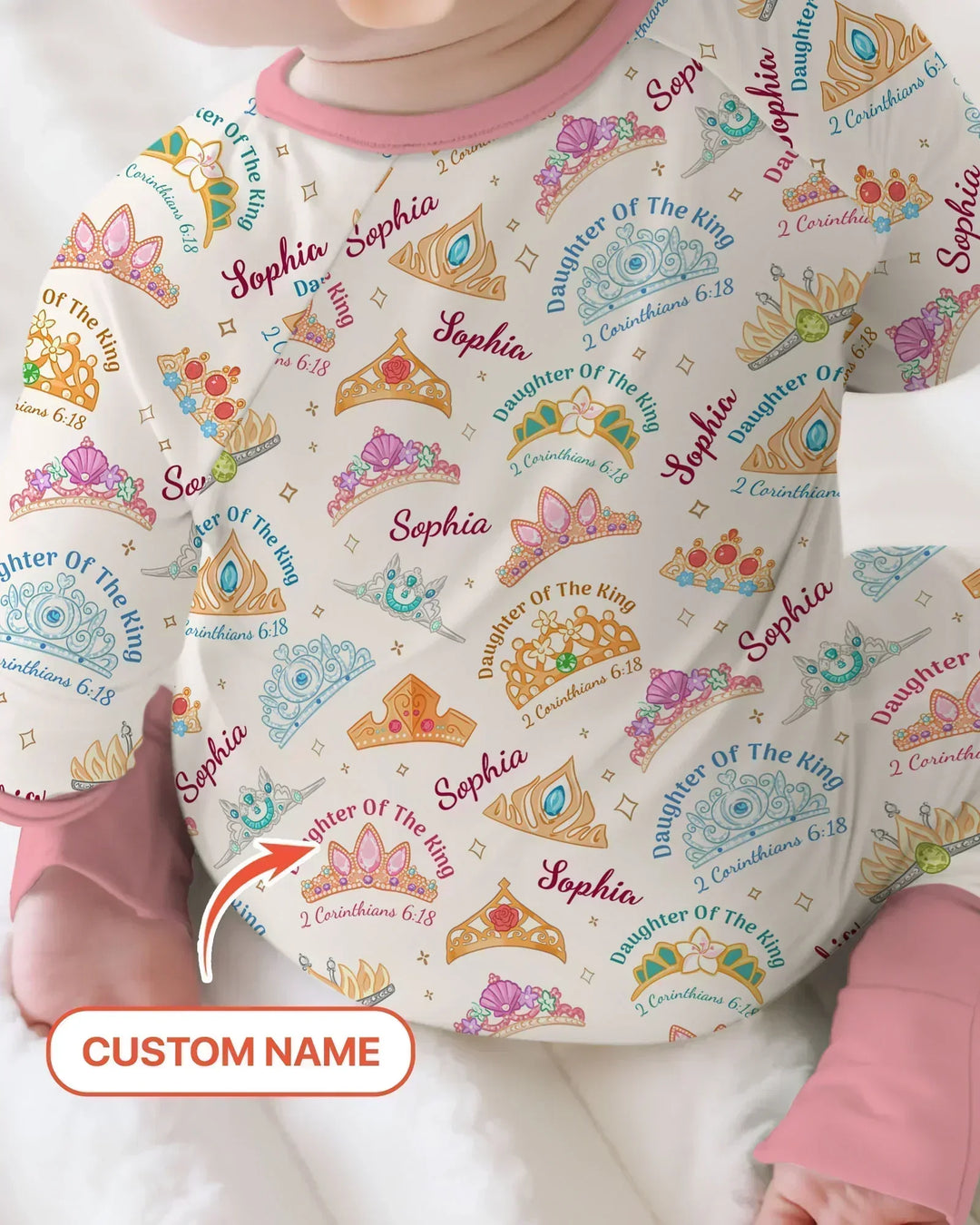 Daughter Of The King Custom Name Bamboo Convertible Zippy