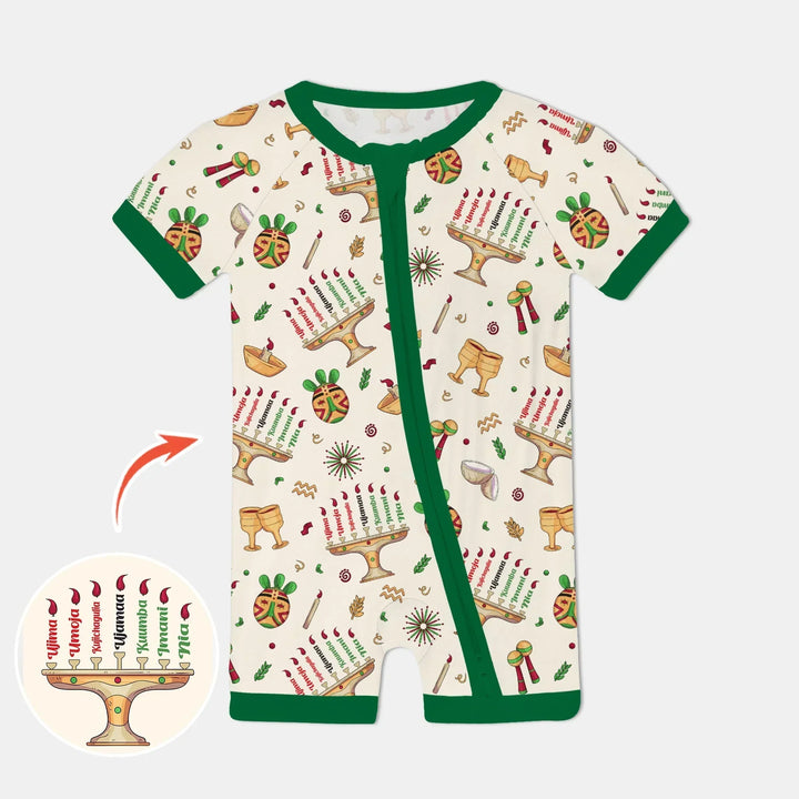 Happy Kwanzaa Bamboo Shorty Zippy