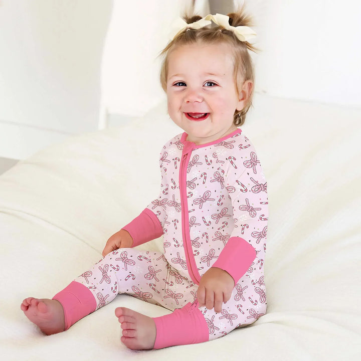 Pink Candy Bows Bamboo Convertible Zippy